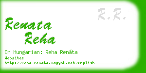 renata reha business card